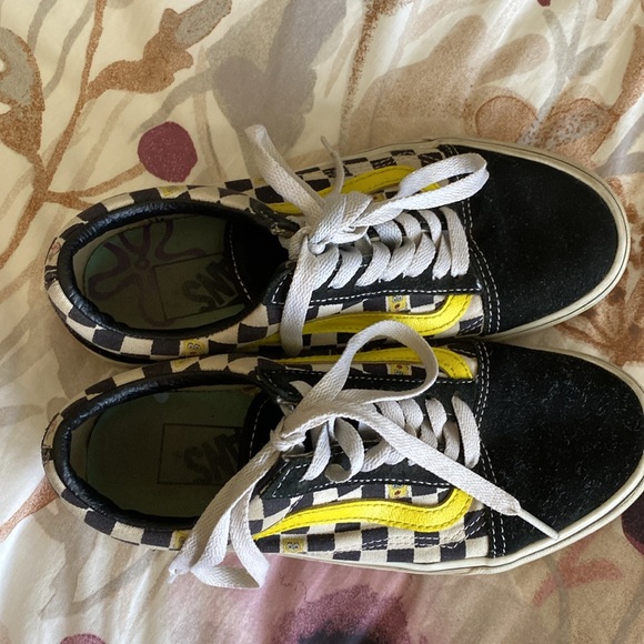 Vans x Nickelodeon Spongebob Off The Wall Checkerboard women’s 6 - Picture 2 of 4